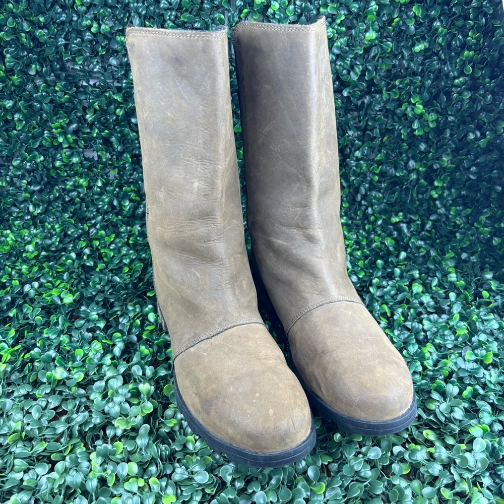 SOREL EMELIE MID-BOOTS BROWN/TAN COLOR SIZE 9.5 WOMAN